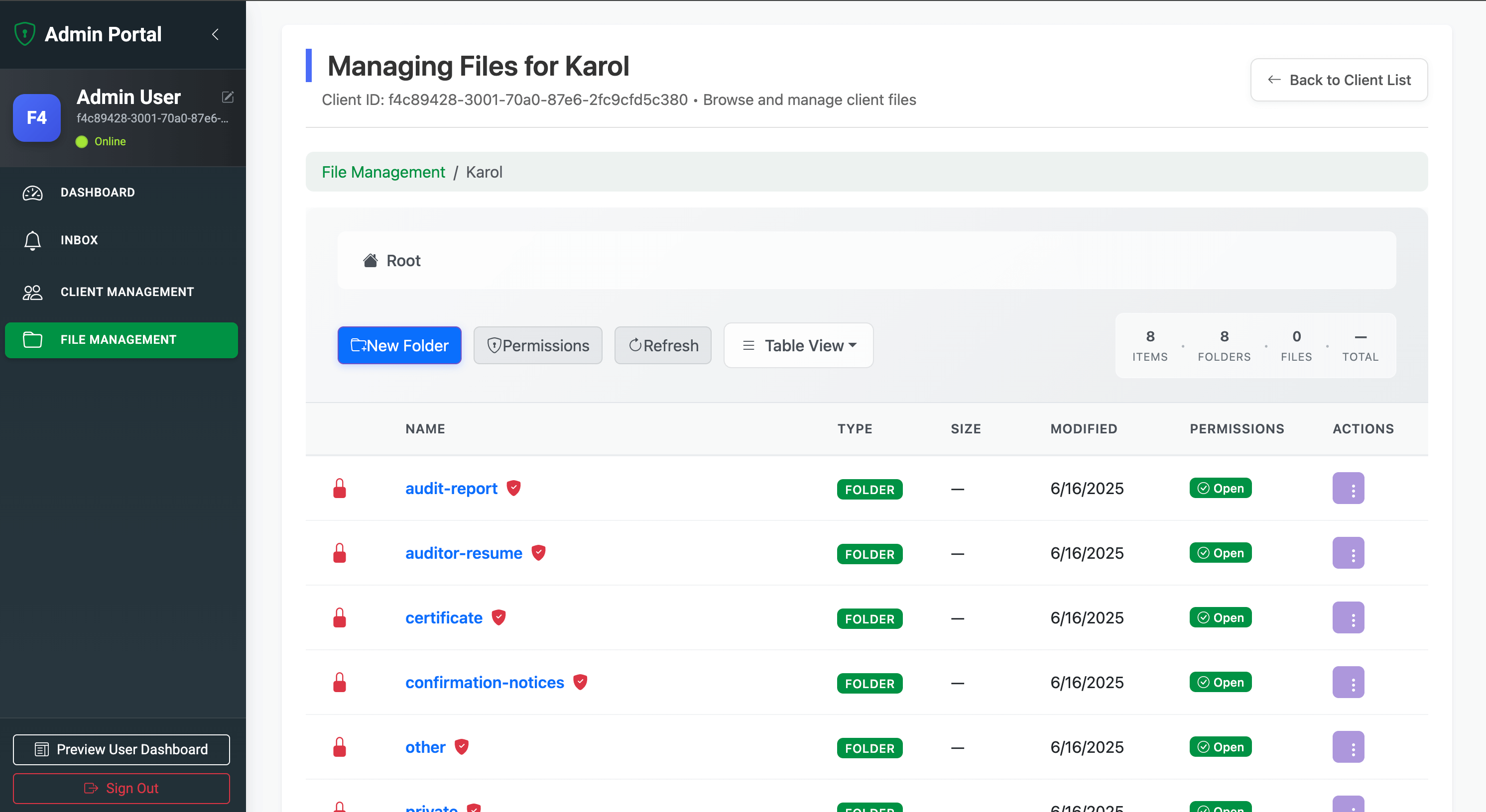 Secure Document Management Portal 1