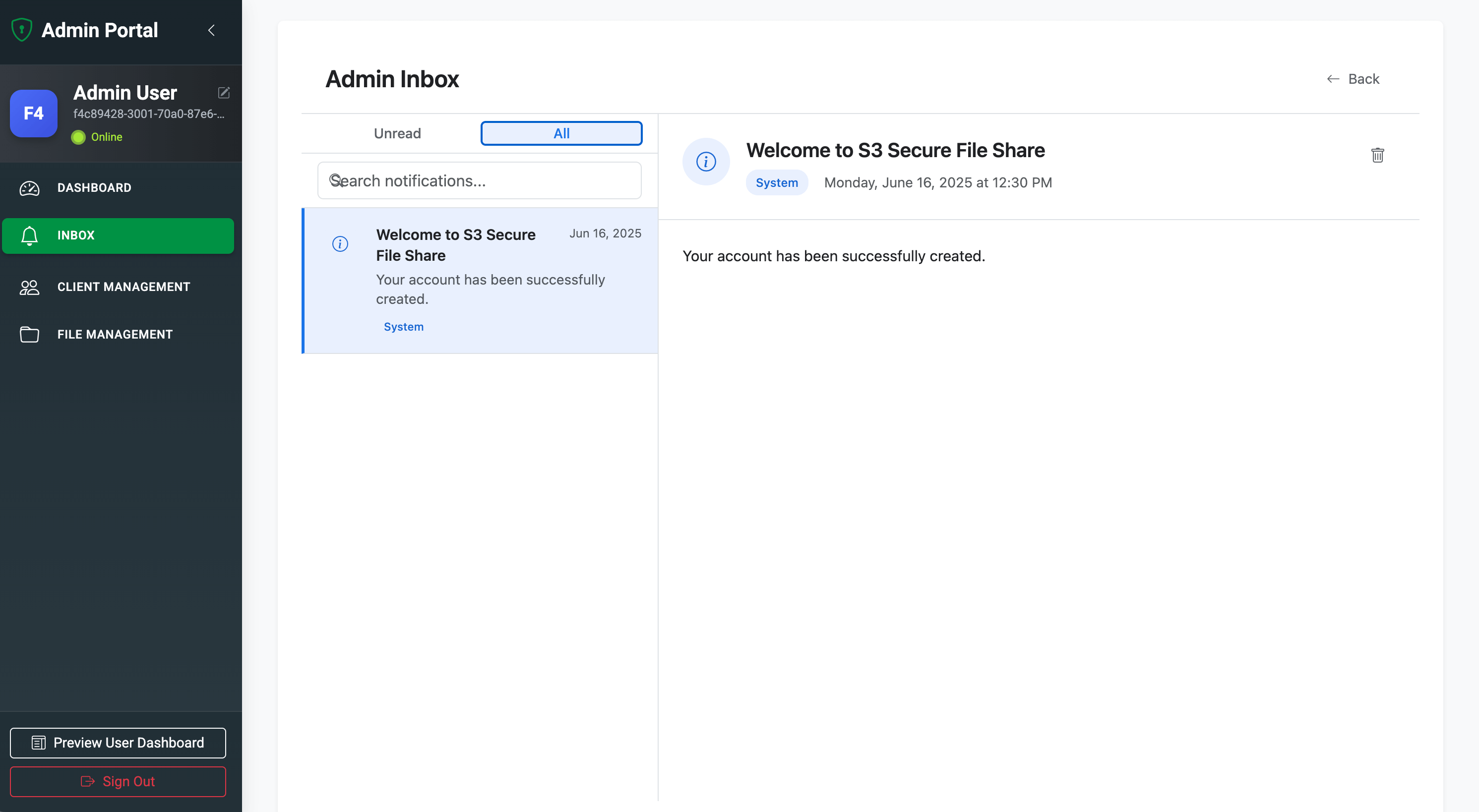 Secure Document Management Portal 3