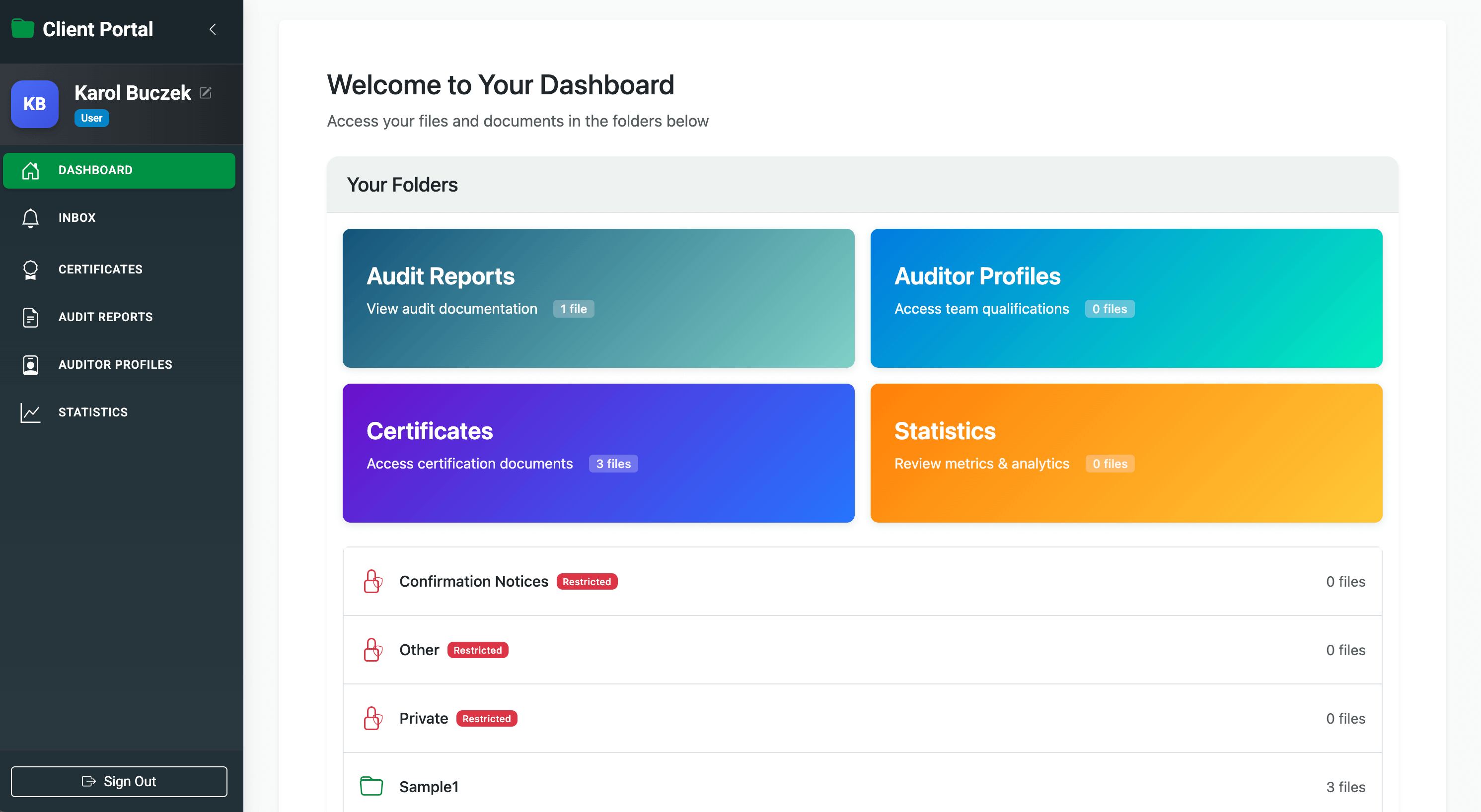 Secure Document Management Portal