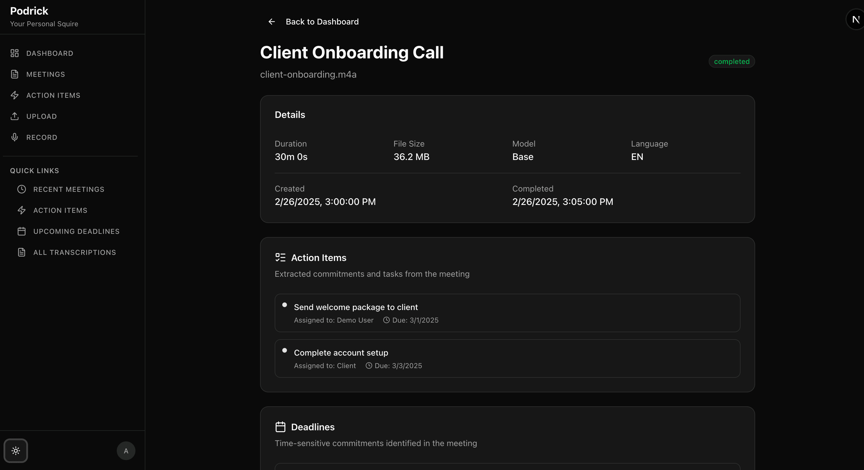 Local AI Meeting Intelligence System 5