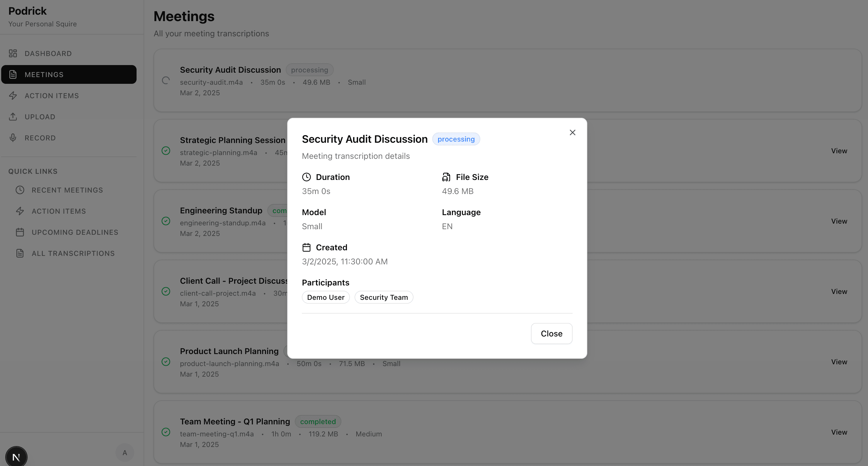 Local AI Meeting Intelligence System 2